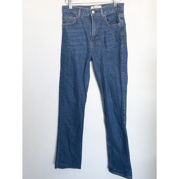 Reformation Jeans Womens 25 High Rise Straight Tapered Wash Huntington Flawed - Picture 1 of 8